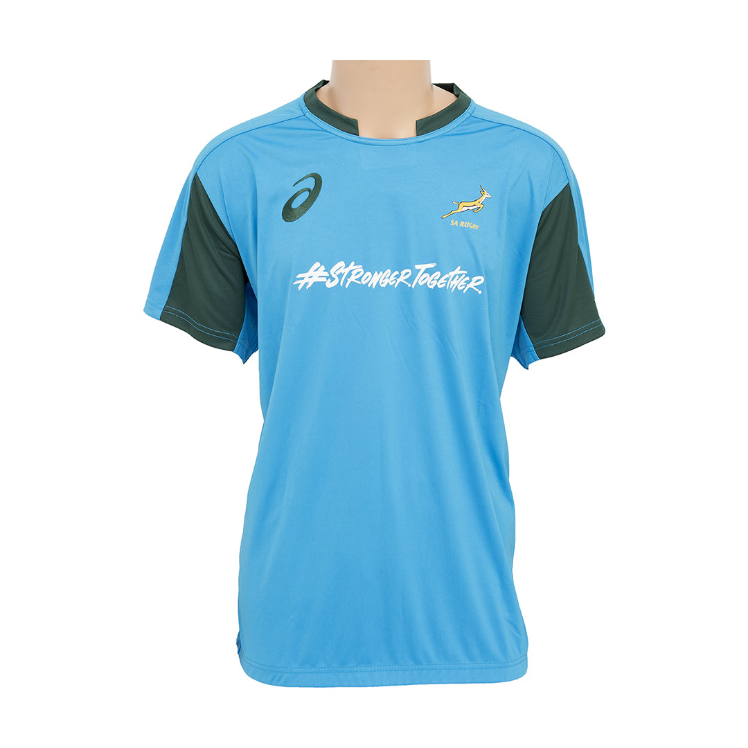 Asics Springbok SA Rugby Blue Jersey (Stronger Together)